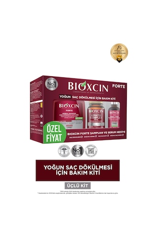 Bioxcin Forte Yoğun Bakım Kiti (TABLET-ŞAMPUAN-SERUM) Yoğun Saç Dökülmesi Seti