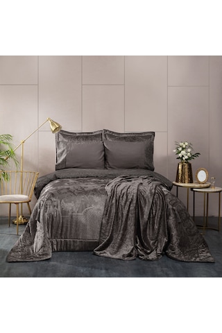 Karaca Home Valeria Best Antrasit 8 Parça Antrasit Çeyiz Seti
