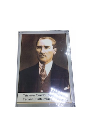 Inter Atatürk Portresi 35 X 50 Alüminyum Çerçeve