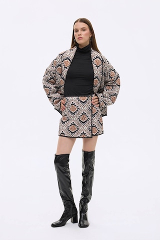 Quzu Ekru Kadın Etek Srt00871 Ekru