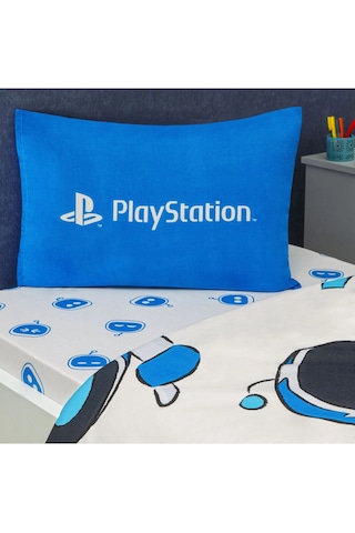 Taç Lisanslı Playstation Astrobot Tek Kişilik Pamuk Nevresim Takı