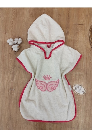 Pareo Bebek Havlu Bebek Bornoz Yumuşacık Su Emici Pamuklu Nakış Desenli 1 - 4 Yaş