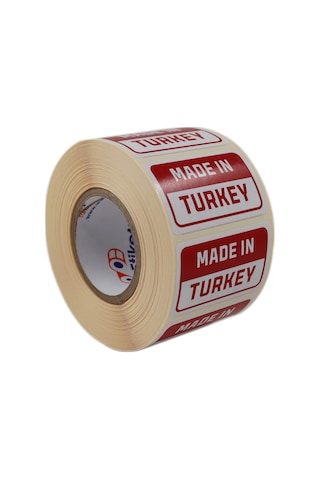 Made İn Turkey Etiketi, 50mm X 30mm 1000 Adet