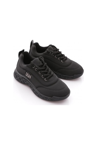 Dgn B012 Kadin Spor Ayakkabi Siyah Saten