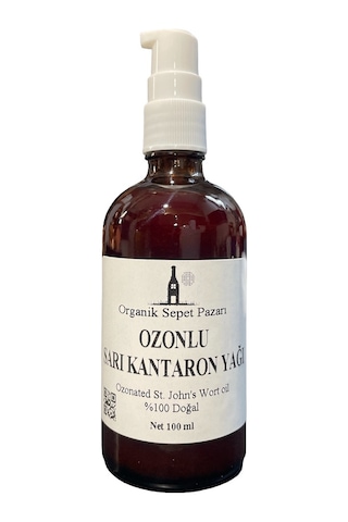 Organik Sepet Pazarı Ozonlu Sarı Kantaron Yağı Cam 100 ML Organik Sepet Pazarı Ozonlu Sarı Kantaron Yağı Cam 100 ML