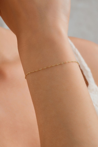 14 Ayar Altın Aynalı Zincir Bileklik Sarı Altın