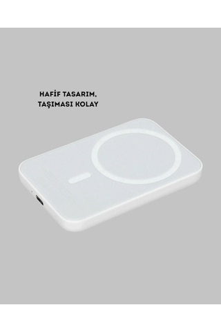 5000mah Manyetik Powerbank Apple Uyumlu iPhone Serisi İçin Taşınabilir Kablosuz Şarj Cihazı Çok Renkli