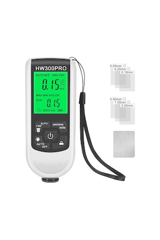 0-2000um Kalınlık Ölçer Yüksek Hassasiyetli Lcd Dijital Otomobil Film Kalınlık Ölçer Araba Boya