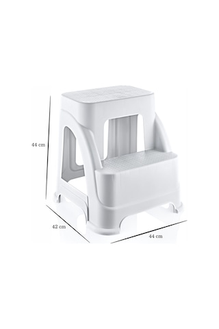 Kaymaz Basamaklı Plastik Tabure - Ev & Ofis & Kamp Taburesi
