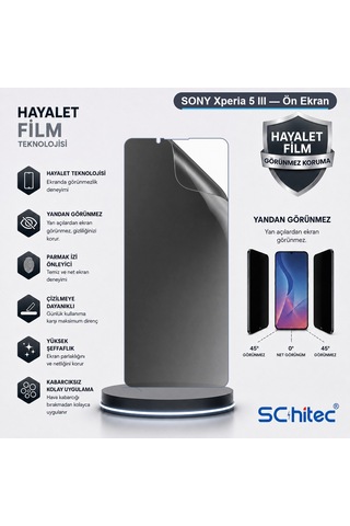 Xperia 5 Iıı Uyumlu Ön Yüzey Hayalet Privacy Hidrojel Ekran Koruyucu 75979936
