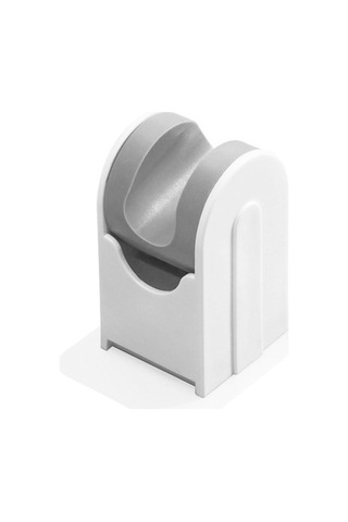 Primepickings Beyaz Ayarlanabilir Duş Tutucu Braketi Desteği Douche Duş Başlığı Tutucu Duvara Montaj Ken 2 Katlı Gri