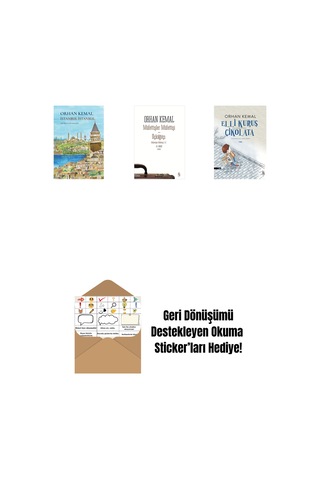 İstanbul İstanbul Ciltli + Müfettişler Müfettişi - Üçkâğıtçı 2 Kitap Bir Arada + Elli Kuruş Çikolata + Okuma Sticker'ları