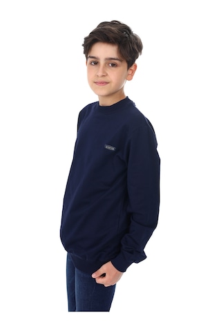 Toontoy Kids Toontoy Erkek Çocuk Armalı Sweatshırt Lacivert