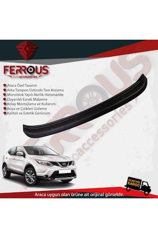Nissan Qashqai Arka Tampon Üstü Koruyucu 2014 Model Ve Üstü N11.8678
