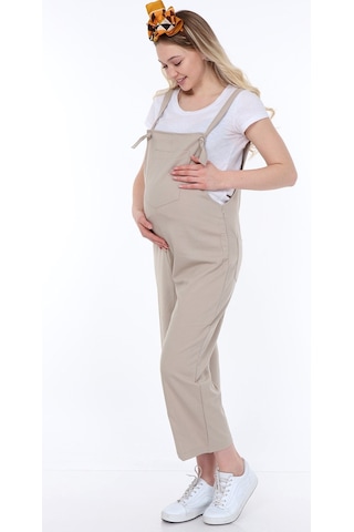 Luvmabelly Myra6101 - Bej Hamile Salopet-bej