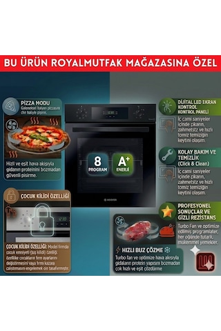 Hoover Empoli HO3158IN+ HHW6LMX Emaye + HCH6MXTK İnox Turbo Ankastre Set