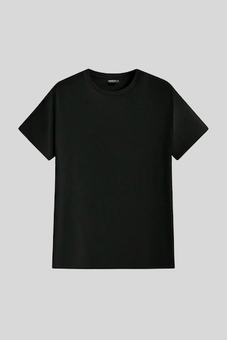 Genius Store Erkek %100 Pamuk Slim Fit Dar Kesim Bisiklet Yaka Basictişört Basıc-tshırt Siyah