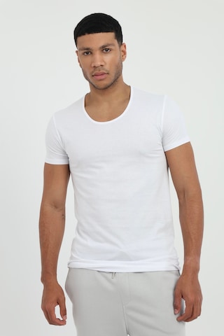 Dufy Erkek Slim Fit Beyaz Atlet-26354