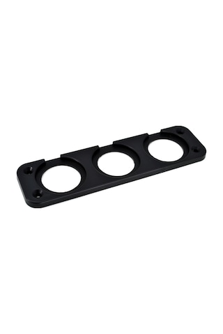 Motoraid 3 Yuvarlak Delikli Pano Montaj Port Plastik Yuva Çakmak Usb Panel
