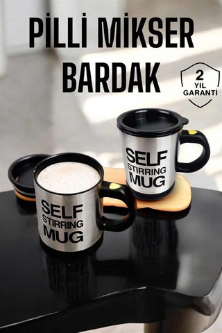 Kupa & Bardak Mikser Kupa Yazılı Mug Bardak Karıştırma Özelliği