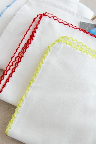 10Lu Pamuk Erkek Bebek Ağız Mendili Çok Renkli