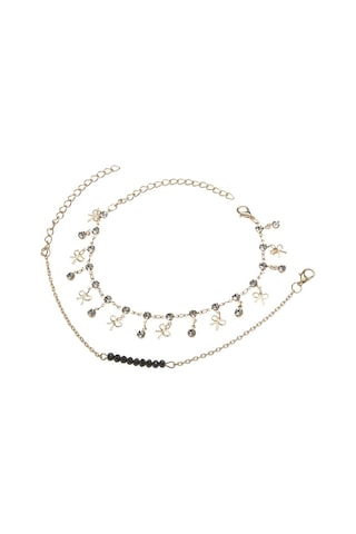 Avrupa Ve Amerikan Modası Çok Yönlü Sokak Müzayedesi Seksi Çok Katmanlı Zincir Püsküllü Halhal Altın