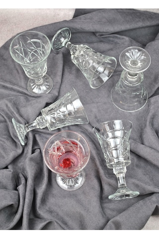6'lı Fiona Ayaklı Meşrubat Bardağı Kadeh 200 Ml 6 Adet