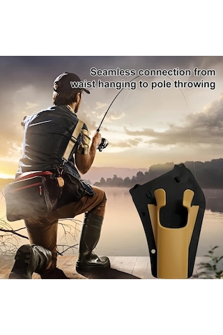 Techbloom Khaki Set Kayar Balıkçılık Kayışı Eller Serbest Olta Tutucu Fly Ve Kıyı Balıkçılığı İçin Hızlı Ayarlanabilir Portatif Balıkçılık Ekipmanı