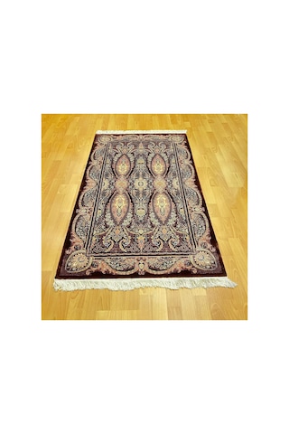 Paisley Buta Motifli 250 X 350 Cm İpek Halı Çok Renkli