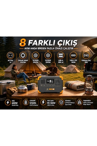 Solar Wise E500 Maxpack 600w 576wh Taşınabilir Güç İstasyonu + 100w Katlanabilir Güneş Paneli Lifepo4 Ups Wifi Bluetooth