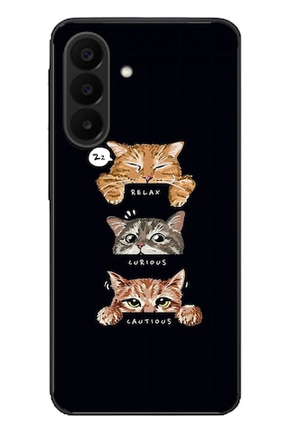 Samsung Galaxy A27 Uyumlu Kedi Halleri Baskılı Silikon Kılıf Renkli Samsung Galaxy A27 Uyumlu Kedi Halleri Baskılı Silikon Kılıf Renkli