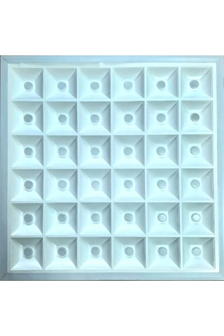 2 Adet 90 Watt 60x60 Panel Led Mercekli 36 Gözlü Özel Ürün Beyaz