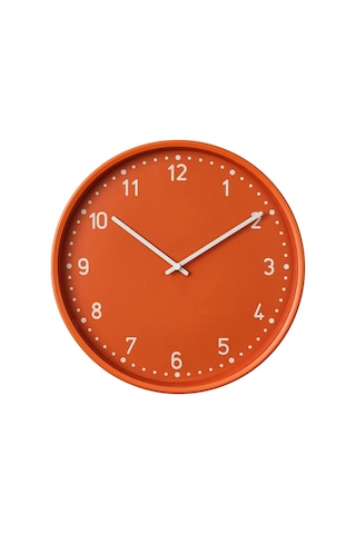 Ikea Bondıs Duvar Saati 38 X 6 Cm Turuncu