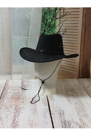 İşnar Moda Aydmr Aksesuar Kovboy Şapka Siyah