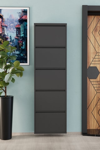 5 Kapaklı Metal Ayakkabılık Antrasit Antrasit