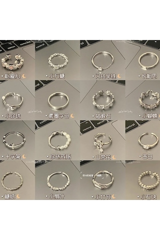 Kadınlar İçin Özel Olarak Tasarlanmış Benzersiz Düz Bantlı Yüzük No.46 Çok Renkli