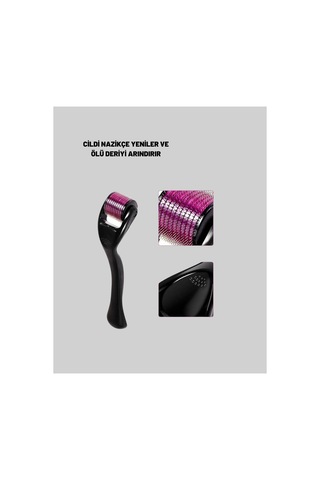 8753tknd Evde Güvenli Kullanım İçin Titanyum Derma Roller Siyah Saplı 893hmng Çok Renkli