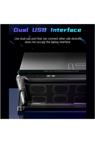 Coolcold F5 Oyuncu Notebook Soğutucu Stand 6 Fan Yükseklik Ayarlı