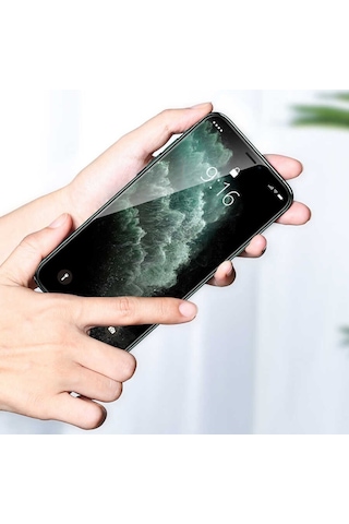 Apple Uyumlu iPhone XS Max 6.5 Davin 5D Cam Ekran Koruyucu Siyah