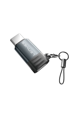 Lenyes Ax111 Lightning To Type-c Çevirici Otg Adaptör Siyah Siyah