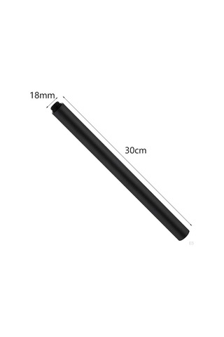 Bosphorusboutique02 Koyu Gri Duş Uzatma Kolu Çubuğu Boru Yükseltici 30cm Paslanmaz Çelik Koyu Gri