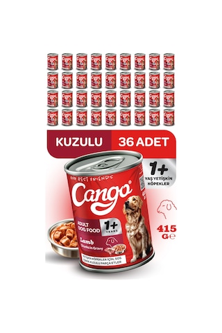 Cango Yetişkin Yaş Köpek Maması Kuzu Etli 415gr 36lı