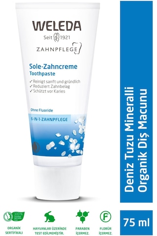 Weleda Deniz Tuzu Mineralli Organik Diş Macunu 75ml