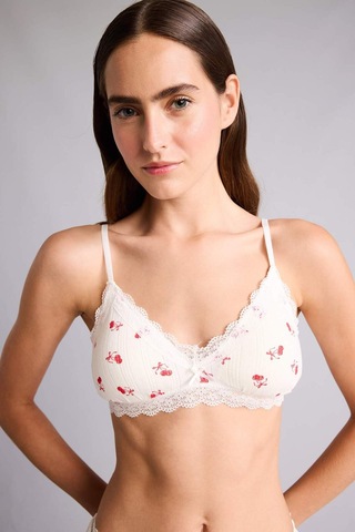 Defacto Dantel Detaylı Çıkarılabilir Kap Pedli Balensiz Açık Pembe Bralet H7274ax26sppn648 Pembe-pn648