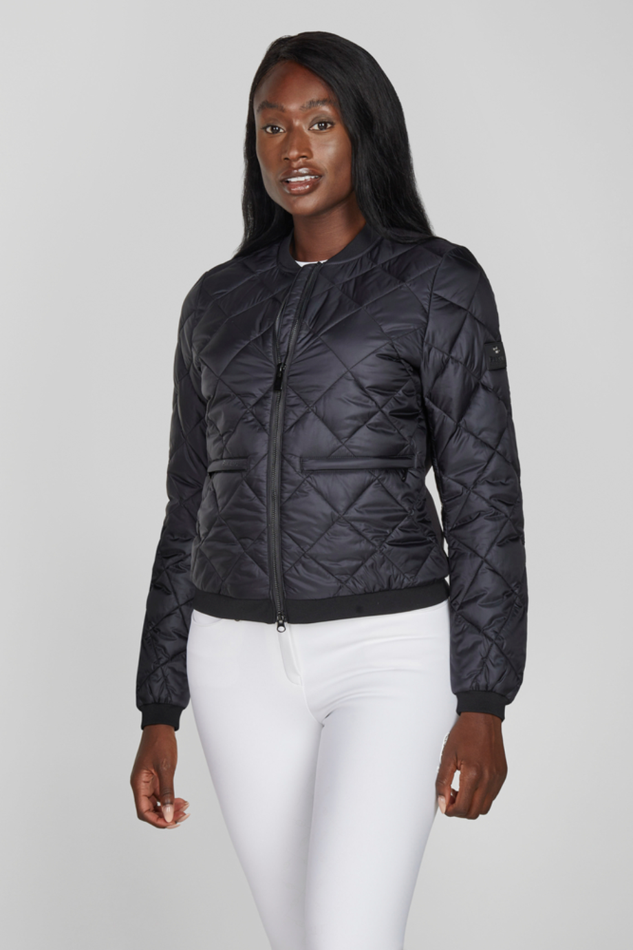 Pikeur Selection 1049 Lüks Hybrid Kapitone Kadın Spor Ceket Siyah