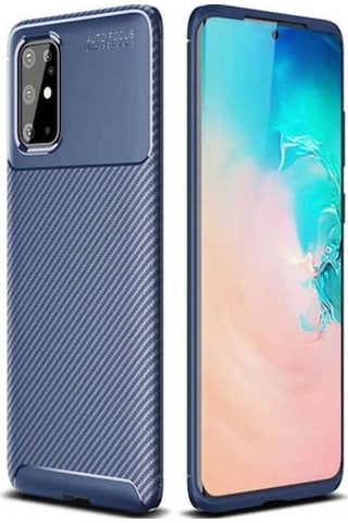 Galaxy S20 Plus Kılıf Zore Negro Silikon Kapak Lacivert