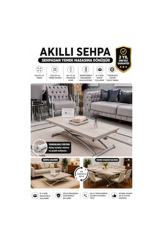 Juppo Üst Tabla Mdf Lizbon Oval Köşe Alt Krom Dışa K