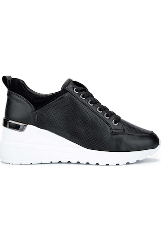 Tamer Tanca Kadın Hakiki Deri Siyah Deri Sneakers & Spor Ayakkabı 1063 04 Bn Ayk Sk24-25 Sıyah Dr Siyah