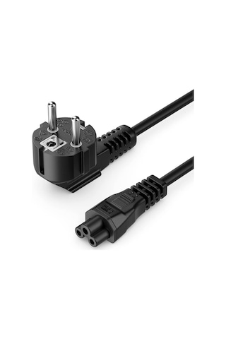 C5 Yonca Power Kablosu Notebook Laptop Adaptör Güç Kablosu - 3 mt