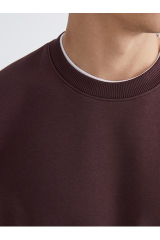 Lcw Vision Mürdüm Bisiklet Yaka Erkek Kalın Sweatshirt